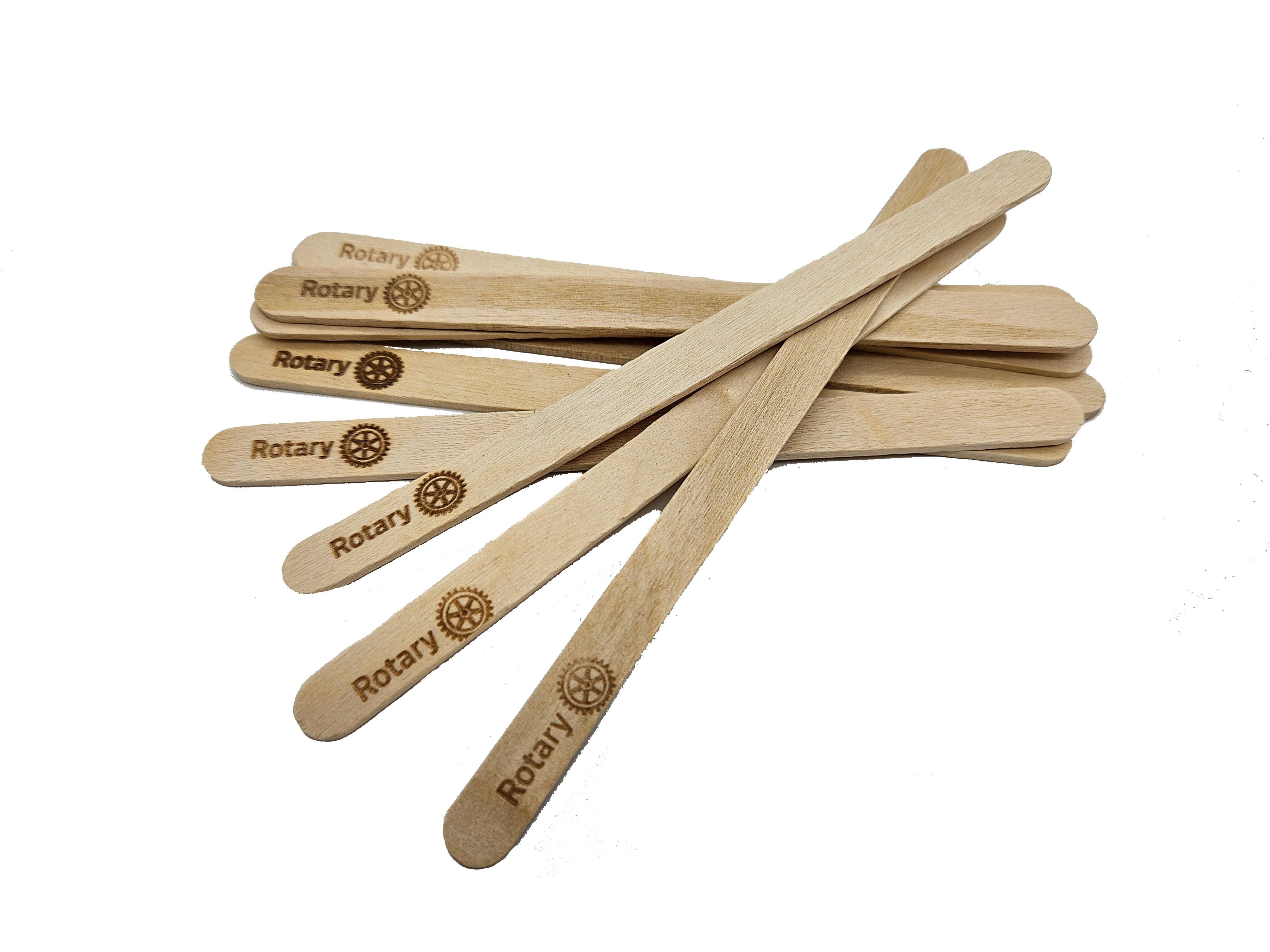 60 Große Bastelstäbchen Aus Holz – 20,3 Cm, Gewellter Griff, Für Kunst, Schule, Hochzeitsfächer & Mehr